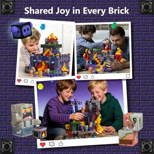idoot 100PCS Magnetic Blocks - STEM Magnet Building Toys for Kids 3+, Birthday Gifts for Boys & Girls - Thumbnail 2