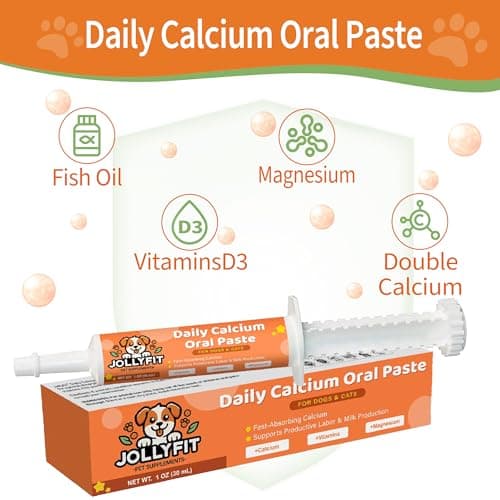 Oral Calcium for Whelping Dogs & Cats, Fast-Absorbing Calcium for Dogs, Supports Whelping Labor and Milk Production, Enhances Colostrum for Puppies, Daily Calcium Supplement for Pets - 1 oz - Thumbnail 2