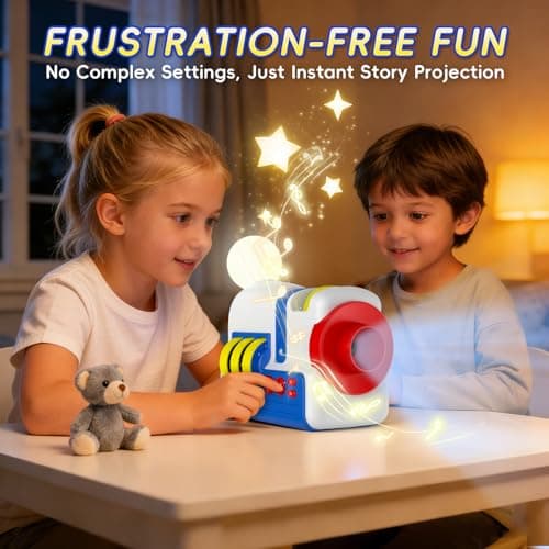 YEQOO Story Projector for Kids, Educational Story Dream Machine with 32 Stories & 4 Science Cartridges, Audio Books for Toddlers, Night Light & White Noise, Bedtime Story Player - Thumbnail 6