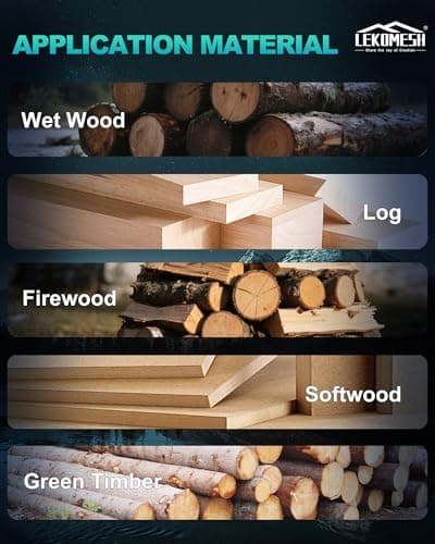 LEKOMESH 15" Japanese Teeth Reciprocating Saw Blades Wood Pruning - 4PCS Saw Blades Wood 6TPI Curved Edge, Cr-V Heavy Duty Tree Cutting Blades for Branches, Wet/Dry Wood & PVC - Thumbnail 6