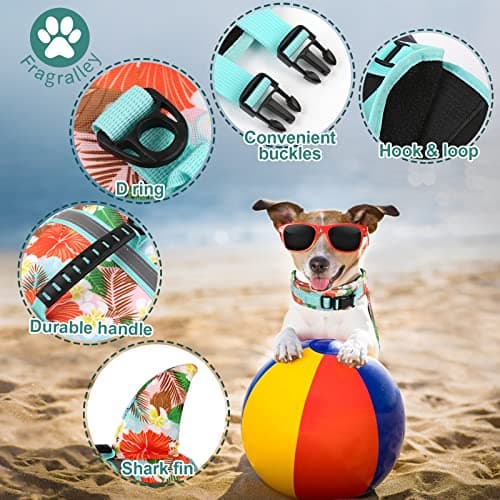 Fragralley Shark Dog Life Jacket, Adjustable Dog Life Vest with Shark Fin, Suit for Small Medium Large Dog Life Vest for Swimming, Boating, Pool, Beach - Thumbnail 5