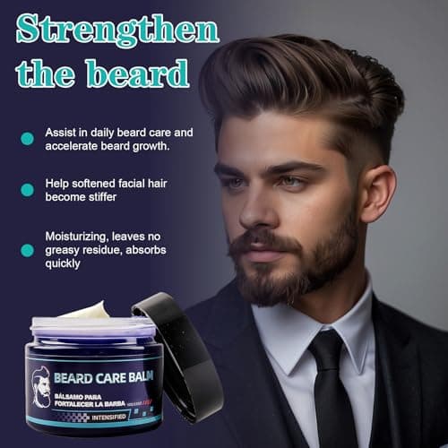 Xaninp Beard Nourishing Balm, A Moisturizing and Strengthening Formula Enriched with Plant Extracts, Making Your Beard Appear Fuller and Thicker - 3.5 oz (100 ml) - Thumbnail 5