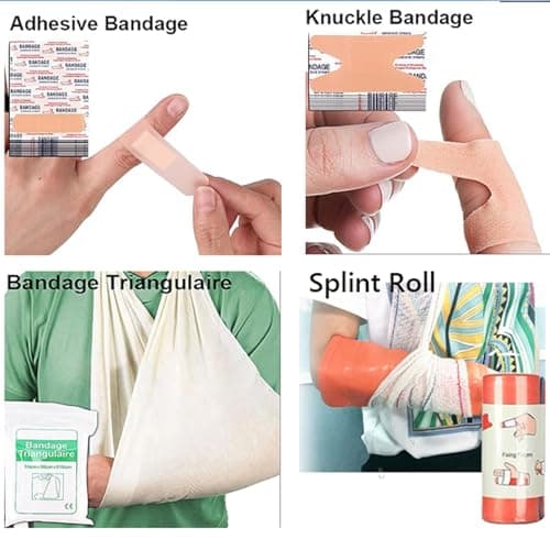 Tactical IFAK Trauma First Aid Kit - Molle Pouch Emergency Survival Kit with Vented Chest Seal, Israeli Bandage, Splint, Thermal Blanket & Gloves for Military, Car, Travel, Hiking, Camping & Outdoor - Thumbnail 4