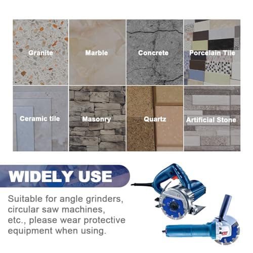 Diamond Turbo Cutting Blade 7",BRSCHNITT Diamond Saw Blade for Granite,Marble,Concrete,Porcelain Tile,Ceramic Tile,Masonry - Thumbnail 3