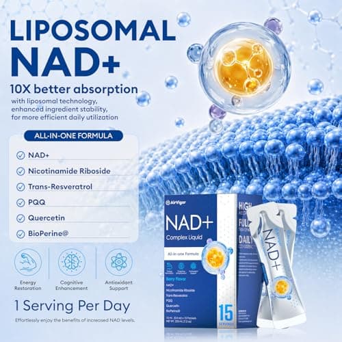 NAD+ Supplement 1500MG, for Healthy Aging, Energy, Focus & Vitality Support - Thumbnail 2