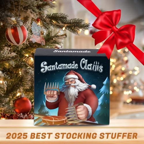 SANTAMADE Meat Shredder Claws - Stainless Steel Meat Claws for Pulled Pork, Shredded Chicken, Bear Claws for Shredding Meat, Grill, BBQ Smoker Accessories, Grilling Gifts, Stocking Stuffers for Men - Thumbnail 6