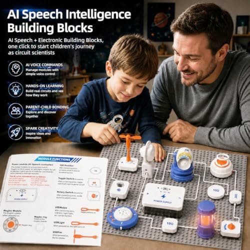 STEM Science Kit for Kids, Electronics Circuit Exploration Toy, 37 PCS - Thumbnail 2