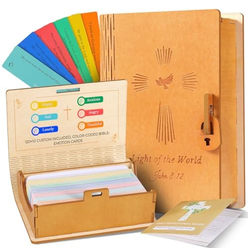 Bible Verse Jar, Christian Gifts for Women & Men, Mothers Day Gifts For Mom, Grandma, Read Me When Bible Verses Jar, Graduation Gift For Her, Inspirational Religious Gift, Prayer Scripture Cards - Image 1