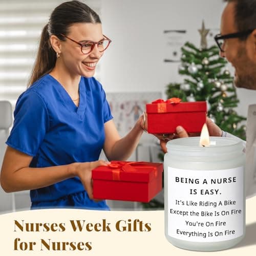 Nurse Gifts for Nurses, Nurses Week Gifts for Women Men Nurse Appreciation Gift for Practitioner Medical Assistant CNA RN LPN, Nursing School Student Graduation Gift for Her Him, Funny Birthday Candle - Thumbnail 2