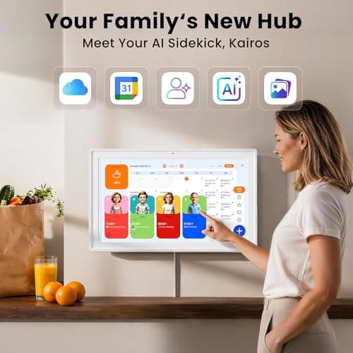 Pastigio Smart Digital Calendar, 15.6 Inch Electronic Touch Screen Family AI Calendar & Chore Chart with Tasks Rewards, No Subscription, Digital Photo Frame Wall & Tabletop Mount for Home Planner - Thumbnail 2
