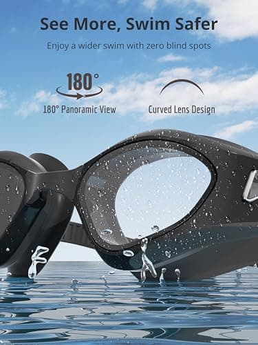 Wildley Swim Goggles Adult, Anti-Fog Pool Swimming Goggles for Men Women Youth, Leak Proof HD Clear Lens Water Goggles with UV Protection - Thumbnail 6