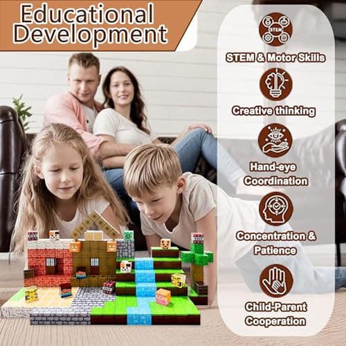 MFR Magnetic Building Blocks 150PCS, Magnetic Blocks Toy Set for Kids, STEM Magnetic Construction Building Toys, Creative Learning Gift for Boys & Girls Ages 3–10 - Thumbnail 6