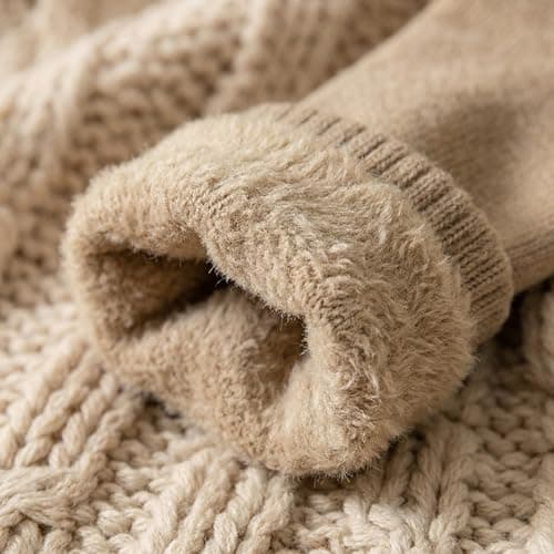 BSHITWO Soft Fleece Lined Crew Socks, 3 Pack - Thumbnail 2