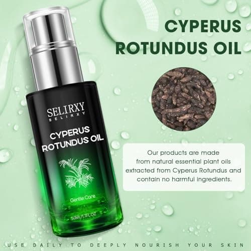Nodfens Cyperus Rotundus Oil, Cyprus Rotundus oil for Hair Removal, After ShaveOil for Women, Natural Cyperus oil for Reducing Body Hair Growth, Soothing and Gentle for All Skin Types - Thumbnail 2