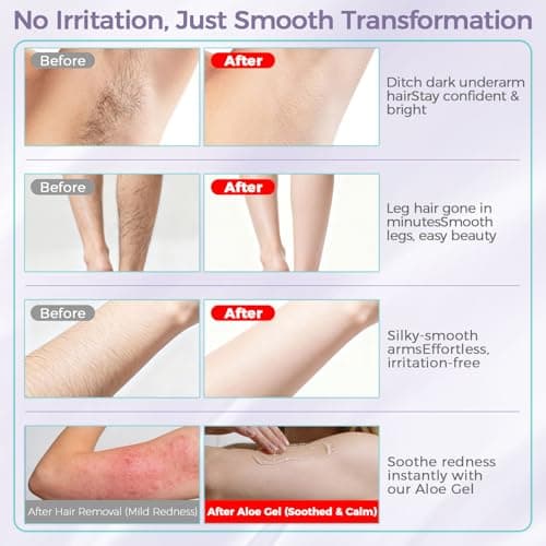 Watofun Body Hair Removal Cream for Women with Aloe Gel for Sensitive Skin, 5 Min Painless Depilatory Cream for Arms, Underarms, Legs, Chest& Bikini Line, hair remover for women 2-in-1 Kit, 6.35 Fl Oz - Thumbnail 3