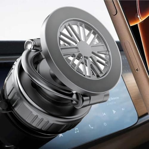 GEYUTHS Magnetic Vacuum Car Phone Holder 360° Adjustable Foldable - Image 1