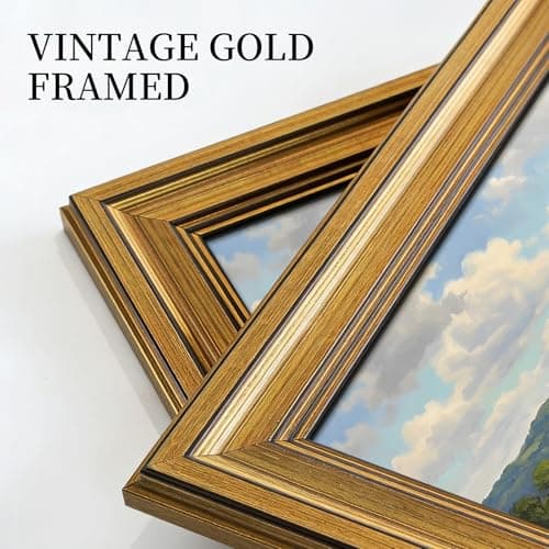 HISPACE Vintage Framed Wall Art for Living Room,8x10 Inch Duck Canvas Print for Living Room Bedroom Decor,Unique Gift Wall Decor for Friends and Family - Thumbnail 5