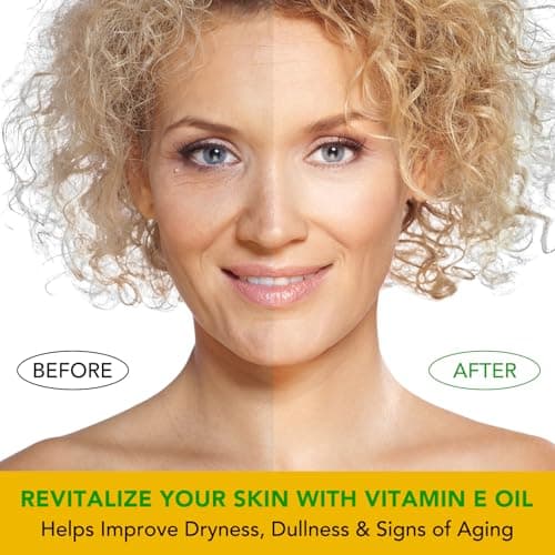 ELBBUB Premium Vitamin E Oil - Ultra Concentrated - Moisturizes, Improves Appearance of Scars & Stretch Marks, Skin Hydration - for Face, Body, Hair, and Nails - Thumbnail 6