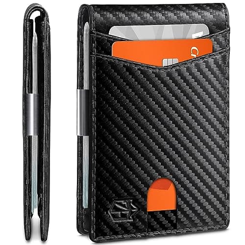 Zitahli Money Clip Wallets for Men,Slim Bifold Wallet 10-12 Cards, Mens Leather Wallet with ID Window,RFID Blocking Thin Minimalist Credit Card Holder,Gifts for Him - Image 1