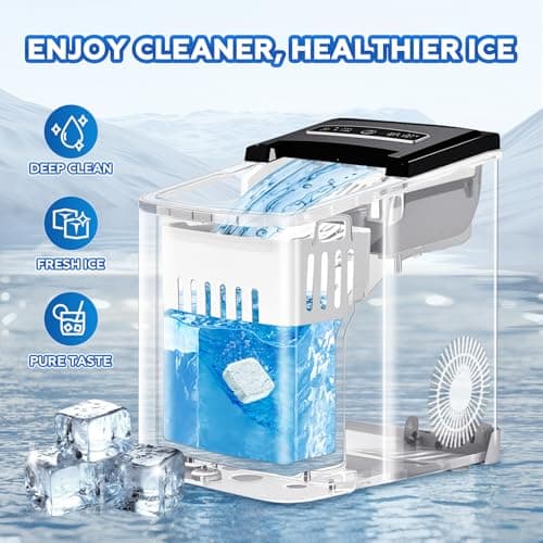 Bellaluce Ice Machine Cleaner Tablets Descaler (32 Pack) – Nickel-Safe Countertop Portable Commercial Ice Maker Cleaning – Remove Hard Water Buildup, Odor-Free, Crystal Clear Ice - Thumbnail 4