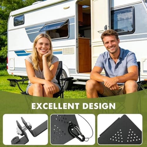 2 Pack Aluminum RV Bumper End Cap Fits 4-Inch Bumpers, RV Sewer Hose Storage Cap with Vent Holes, Outdoor RV Sewer Cap for Travel Trailer, RV & Camper - Thumbnail 3