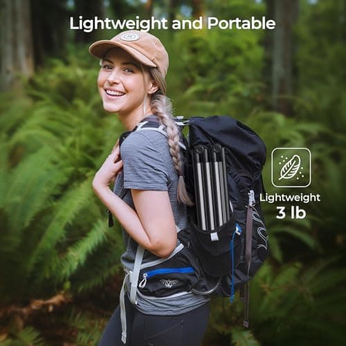 Camping Lights Rechargeable, 16 Million Colors, Smart RGB Camping Light, 2.97lb Cordless Portable Light Camping, 53" Foldable Tent Lights for Camping, Hiking, Picnics, Emergencies and Power Outages. - Thumbnail 3