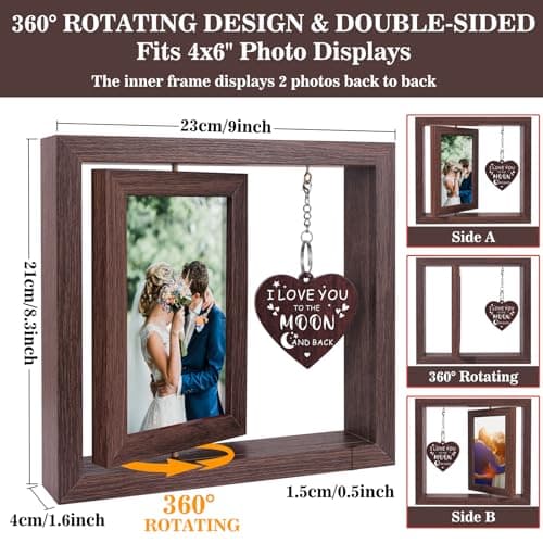 Boiveco Wedding Gifts for Couples 2026 Love Picture Frame 4x6 Romantic Mr and Mrs Anniversary Wedding Engagement Gifts for Him Her Boyfriend Girlfriend Wife Husband, Newlywed Fiance Gift for Women Men - Thumbnail 6