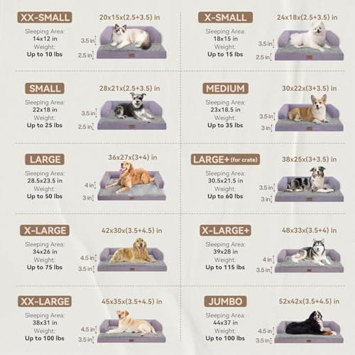 Small Dog Bed and Cat Sofa Waterproof Orthopedic Dog Beds for Small Dogs Cat Bed Comfy Pet Couch Sofa Beds with Washable Removable Cover & Non-Slip Bottom - Thumbnail 2