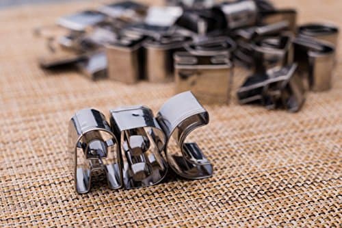 SurgeHai 26-Piece Small Alphabet Cutters Set (A - Z), Stainless Steel Decorating Tools Letters Fondant Cutters - Thumbnail 3
