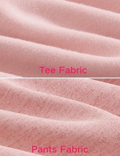 Aelfric Eden Cloud Slim Sweat Set 2 Piece Sets for Women Summer Short Sleeve Tops High Waist Baggy Barrel Pants Tracksuit Sets Pink Small - Thumbnail 5