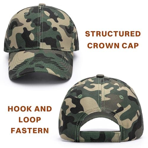 spxkd Structured Baseball Hats for Men Women Breathable Washed Cotton Baseball Caps Adjustable Golf Dad Hat for Wide Occasion - Thumbnail 2