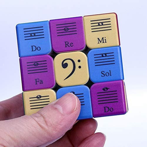 Speed Cube 3x3x3 Music Notes Design Magic Cube Puzzle,IQ Games Puzzles Relief Effec Gift Music Lovers Kids Adult Toys,5.6cm/2.2" - Thumbnail 5