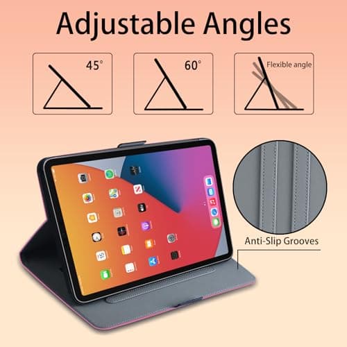 TTJHGYQO for iPad (A16) 11th Generation 11-inch 2025, iPad 10th Generation 10.9-inch 2022with Pencil Holder, Protective with Soft TPU Back,Support Auto Sleep/Wake (Butterfly) - Thumbnail 2
