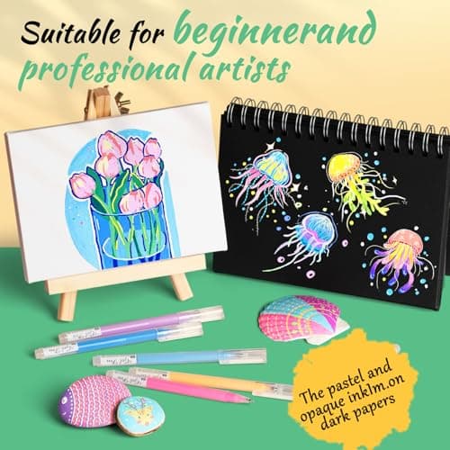 Colorful Pens, 24Pcs Colored Pens Fine Point Smooth Writing Pen, 1.0mm Colored Ink Gel Pen for Journaling Note Taking Writing, Acrylic Gel Pens for Coloring (24 Pcs Color) - Thumbnail 5