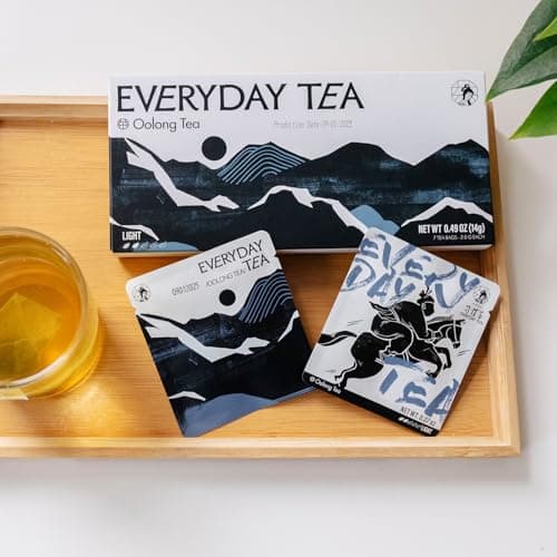 Chayan Oolong Tea Bags,Authentic Roasted Chinese Oolong, Fast Hot Brew or 8-Min Cold Brew, Calming Oolong Tea loose leaf Individually Wrapped Everyday Tea, 7 Count, 0.07 oz Each - Thumbnail 4