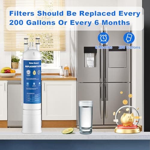 Water Bressvi FPPWFU01 Water Filter Replacement Compatible with Frigidaire FPPWFU01, FPPWFU01, PureAdvantage, PWF-1 FPPWFU01 PurePour Water Filter, Remove Impurities from Water (3-PCS) - Thumbnail 4