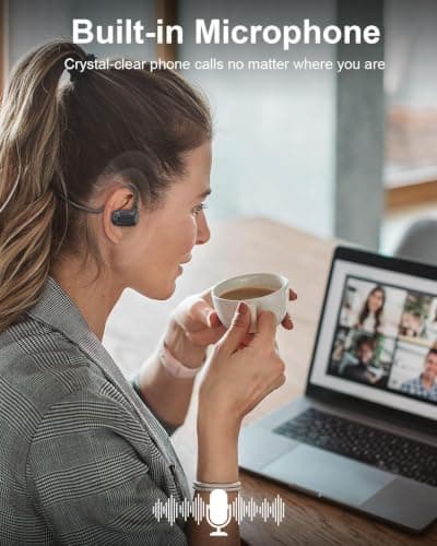 WamGra Open Ear Headphones,Bluetooth Headphone for Running Cycling Workouts - Thumbnail 4