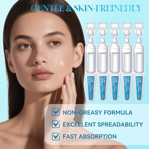 5% VC Hyaluronic Acid Serum for Face| 8-Tier Hyaluronic Acid for 72-Hour Moisture Lock | Anti-Aging, Firming & Brightening | Ceramide-Infused for Sensitive Skin Soothing -30pcs - Thumbnail 4