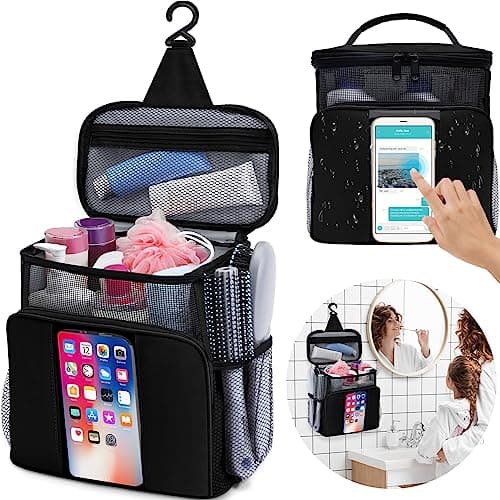 Dorm Room Essentials for College Students Girls Boys Guys,Shower Caddy,Travel Essentials Hanging Toiletry Bags for Traveling Women Men,Mesh Shower Caddies Portable for Camping,Gifts for Christmas - Image 1