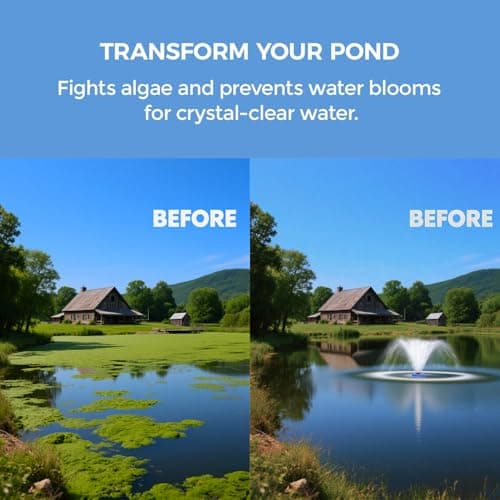 BOFEKTE 15000 GPH Pond Fountain Aerator - Fully Automatic 110V, 750W (1HP) Floating Pumps and Pond Aerator for Large and Small Outdoor Ponds and Lakes - Pountain aerator with 100Ft Power Cord (Silver) - Thumbnail 4