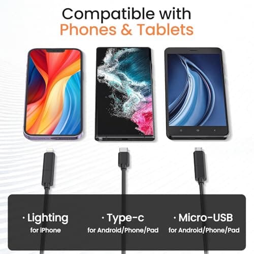 Endoscope Camera with Light, HD Borescope with Dimmable LED, Endoscope Camera for iPhone & Android, 16.4ft Semi-Rigid Snake Camera, IP67 Waterproof Inspection Tools, Cool Gadgets for Men - Thumbnail 6