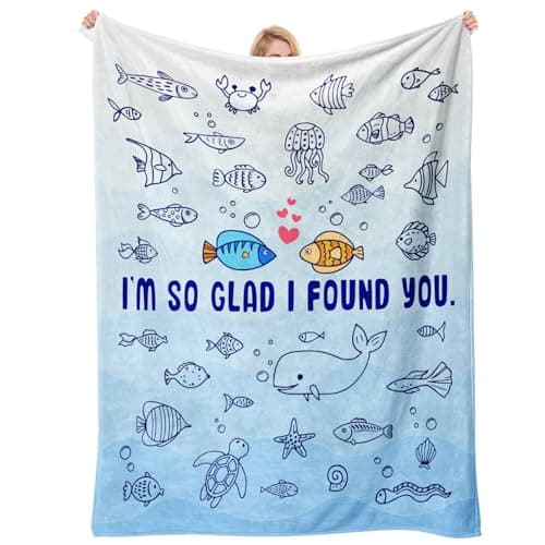 Gifttweave Anniversary Blanket Gifts for Men Women, Cute Romantic Anniversary I Love You Gifts for Him Her Wife Husband Couples, Thick Throw Blanket Gifts for Boyfriend Girlfriend, 60"x50" - Image 1
