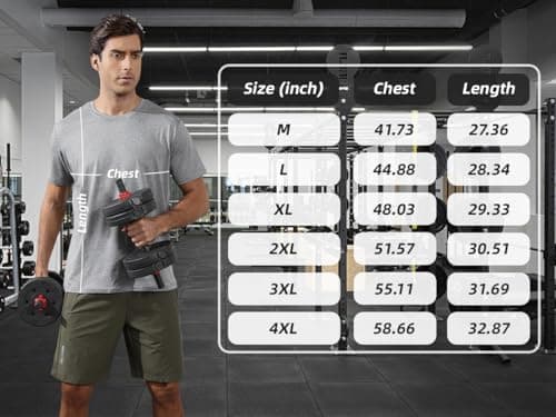 Mens Shirts 3 Pack Lightweight Dry Fit Workout Running Gym Training Athletic Crew Neck Short Sleeve Tees Black Navyblue Darkgrey M - Thumbnail 4