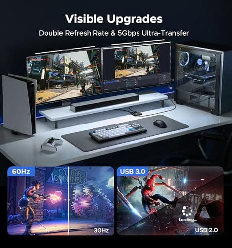 ByteWave USB 3.0 HDMI Capture Card, [Metalshell, 4K Loop Out, No Latency] Full HD 1080P60 HDMI to USB C Audio Video Game Capture Device for Streaming, Cam Link Compatible with Switch2/PS5/Xbox/PC/OBS - Thumbnail 3