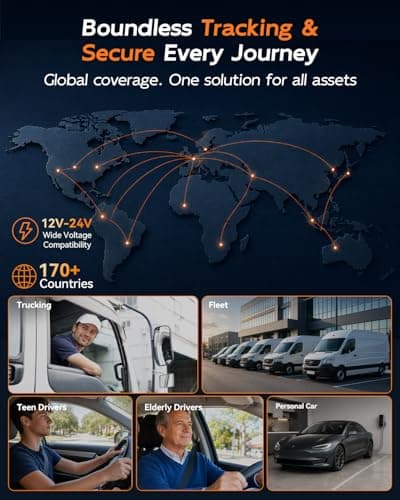 TuTrackAI OBD GPS Tracker for Vehicles, No Subscription, No Monthly Fees, 4G LTE Built-in SIM, Data Plan Included, Plug & Play Car Tracker, Real-Time Location, Geofence Alerts for Cars & Fleets - Thumbnail 4
