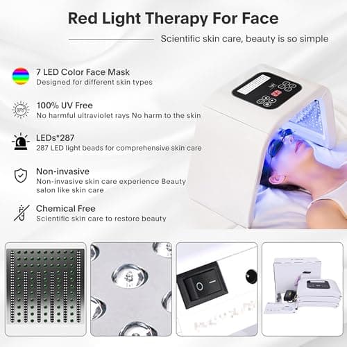 Red-Light-Therapy-for-Face, 7 Color Light Therapy LED Face Mask SPA Equipment - Thumbnail 5