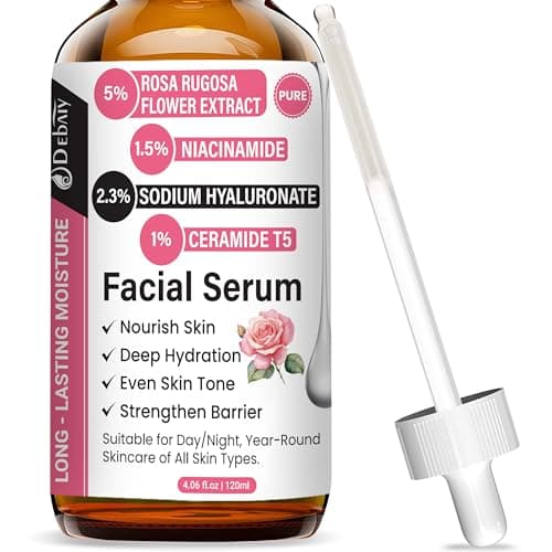 DEBAIY Rose 2.3% Hyaluronic Acid Facial Serum - Nourish Skin, 120ml/4.06fl.oz - Image 1