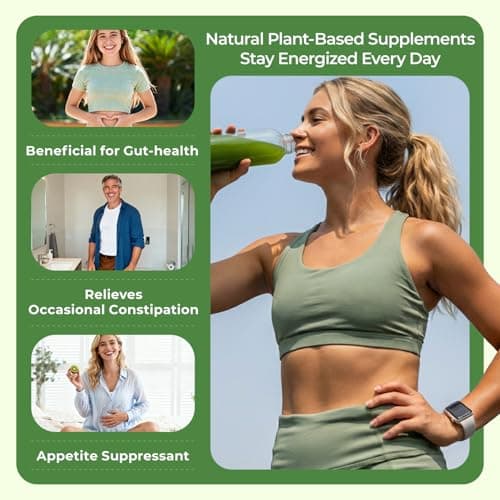 OxyEnergy Psyllium Husk Powder, Fiber Powder Supplement for Gut Health Kiwi Flavored Daily Soluble Bloating Relief & Digestive, Vegan, Gluten-Free, Non-GMO Plant-Based, 30 Packets - Thumbnail 5