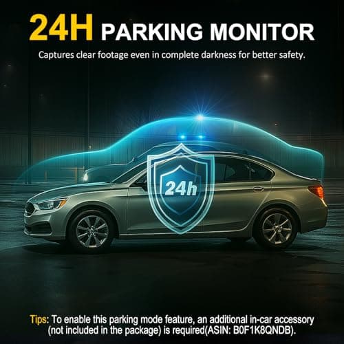 4K Dash Cam Front and Rear Inside,3.16" IPS,3 Channel Dash Cam for Car with 5G WiFi,Free 64GB Card,170° Wide Angle,Loop Recording,G-Sensor,WDR,Night Vision,Time-Lapse,24H Parking Monitor - Thumbnail 6