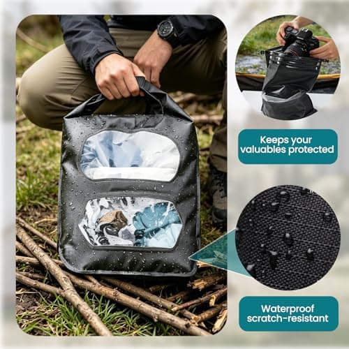 Travel Washing Bag, 2-in-1 Air Valve Design for Separate Washing and Less Water Use, Portable Travel Laundry Washing Bag for Camping, Cruise and RV Living - Travel Lighter, Carry Less - Thumbnail 6